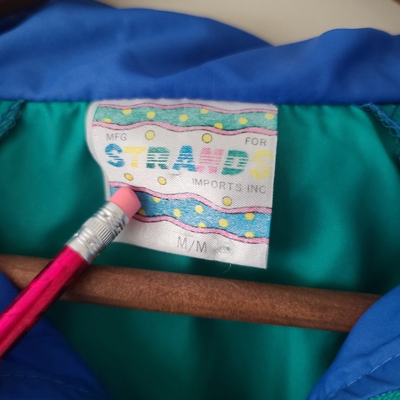 Vintage pull over windbreaker STRANDS - Picture 3 of 3